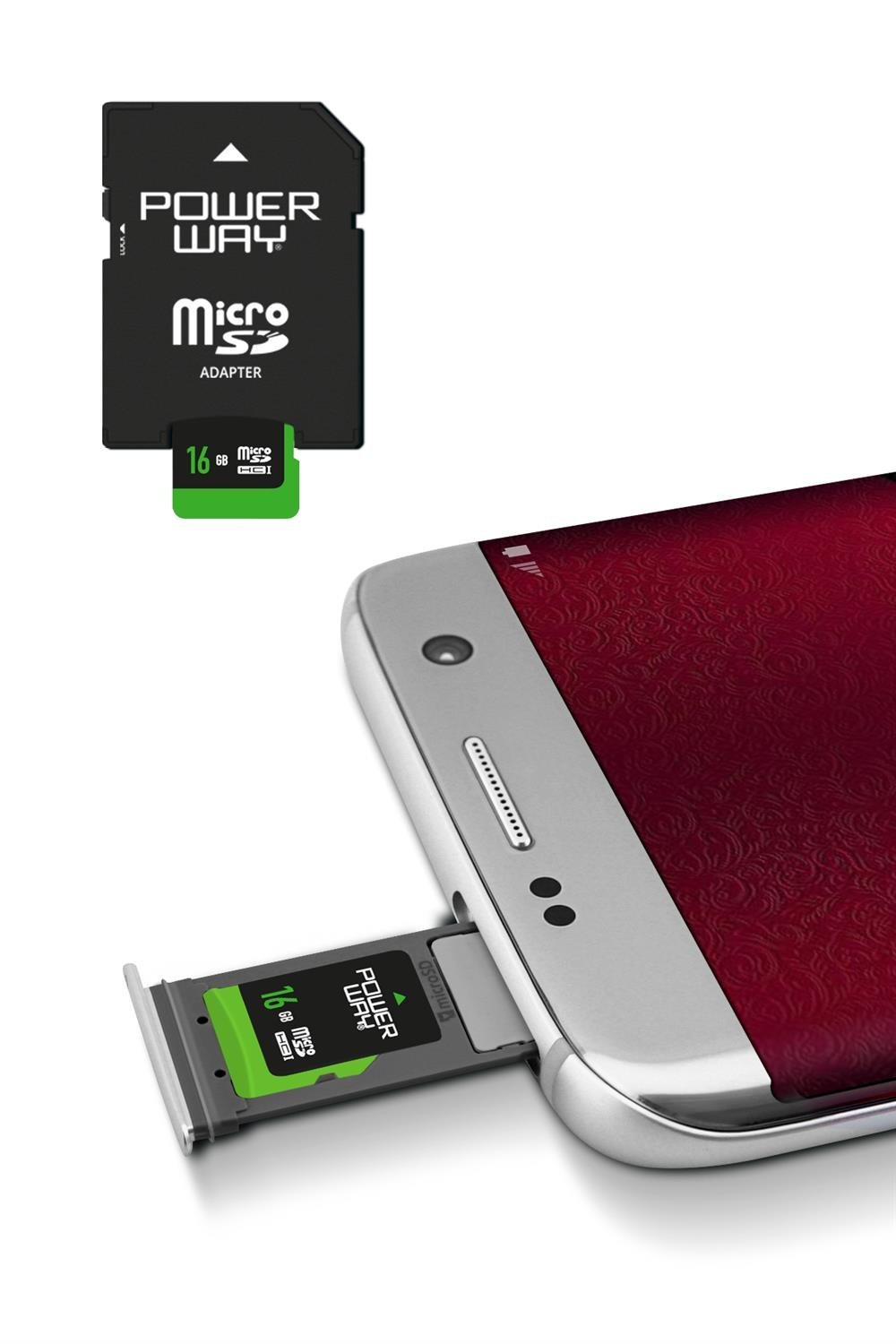 Powerway 16 GB Micro SD Hafıza Kartı Class 10 Adaptör Dahil