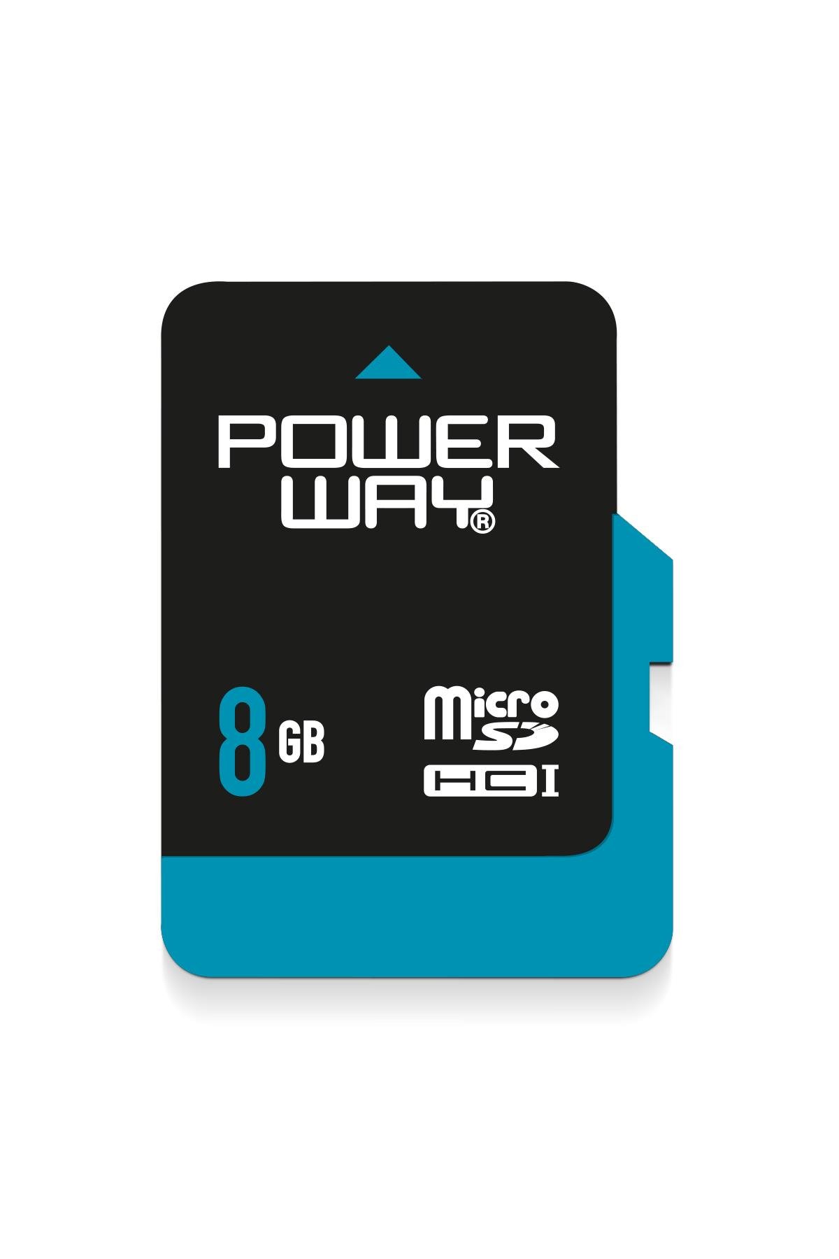 Powerway 8 GB Hafıza Kartı Adaptör Dahil