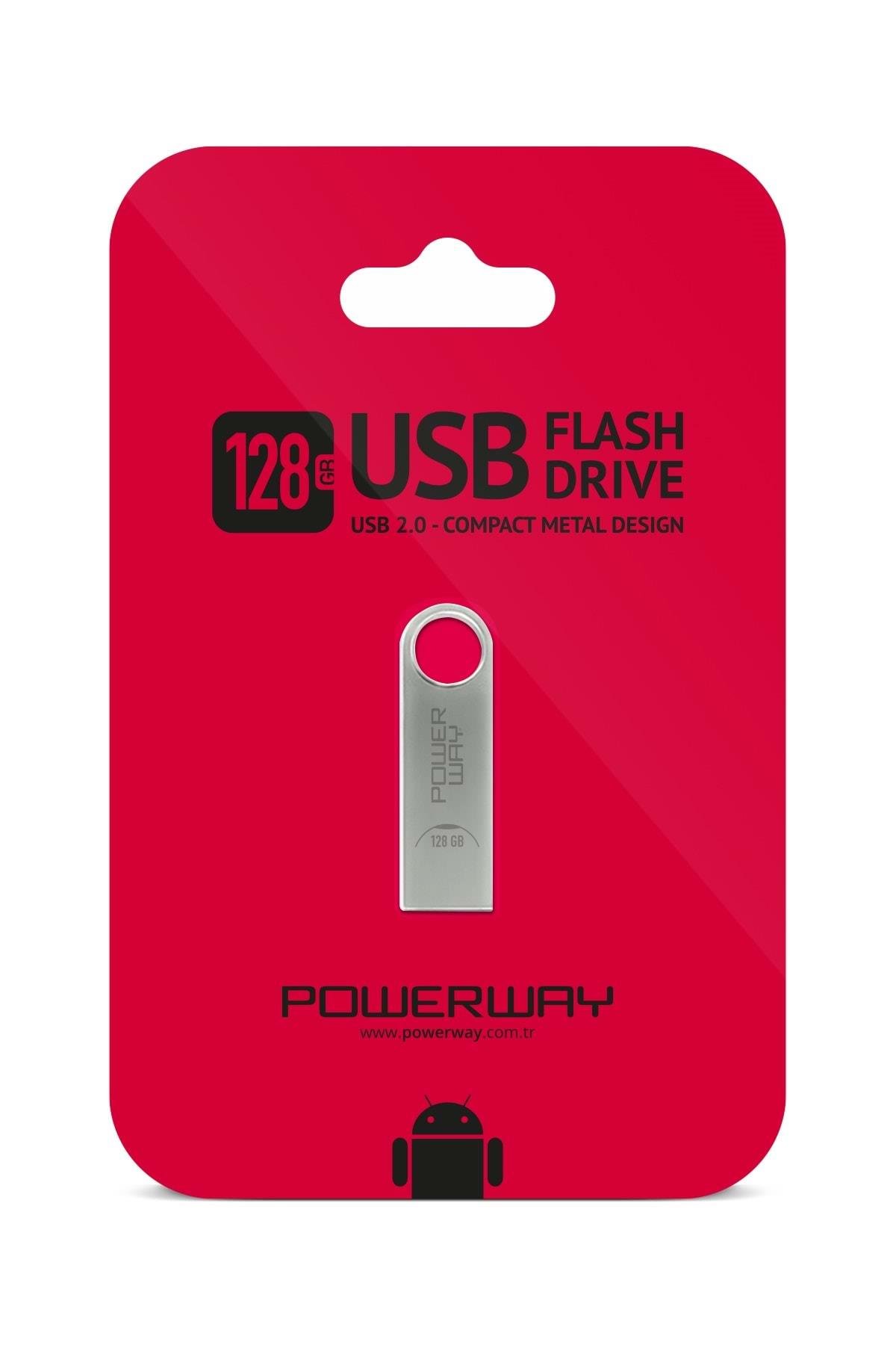 Powerway 128 Gb Metal Flash Bellek Metal Tasarım Usb Bellek The Latest Tecnology Chipset Data Traveler