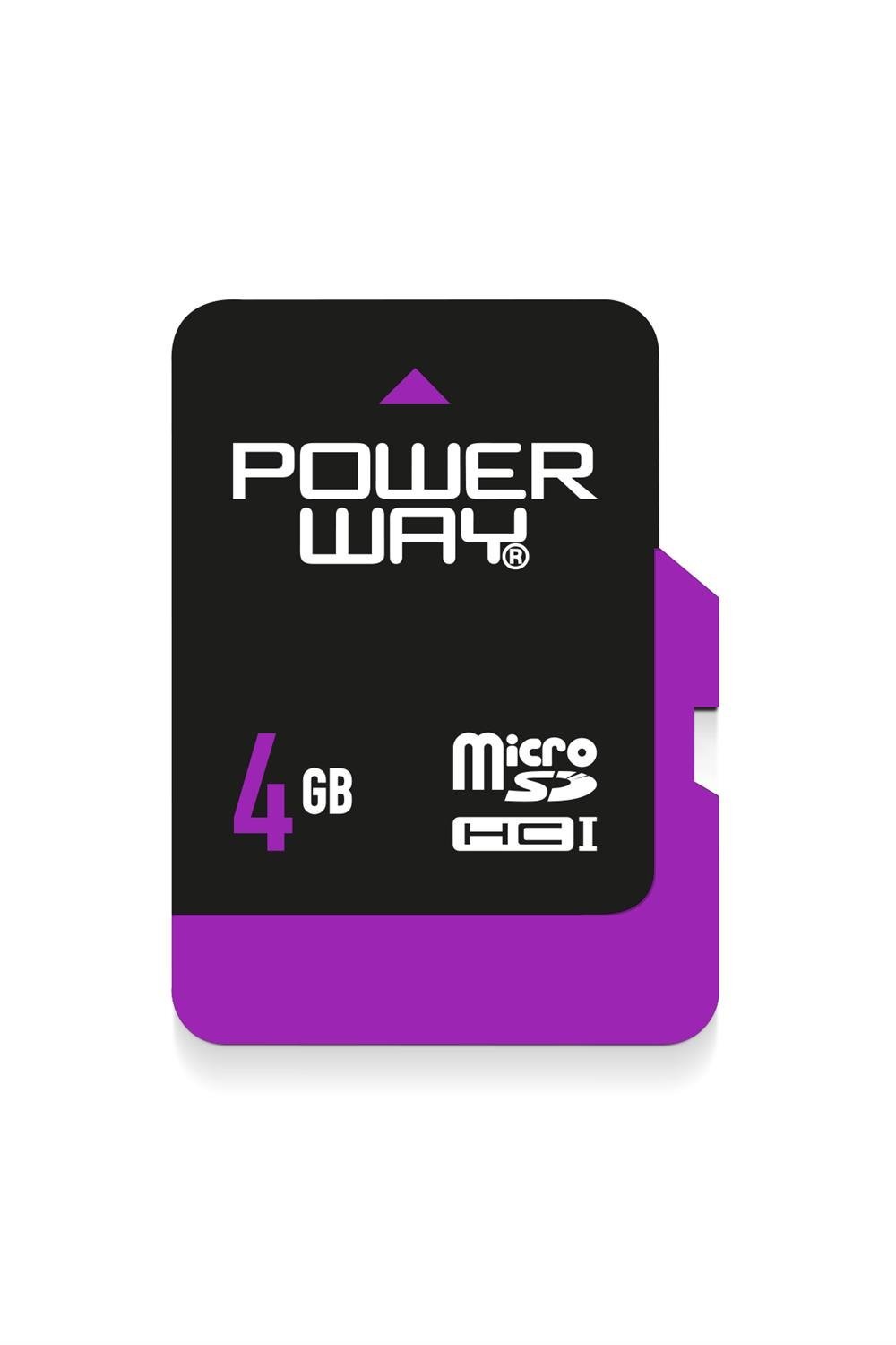 Powerway 4 GB Micro SD Hafıza Kartı Class 10 Adaptör Dahil